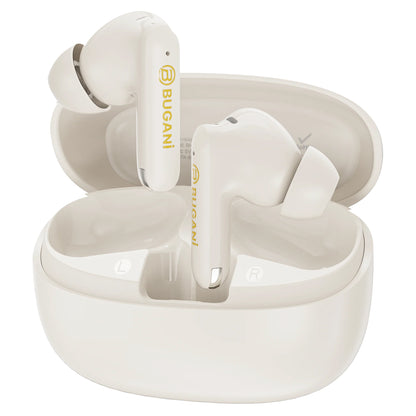 Auricolari Bluetooth Bugani Freebuds B20, TWS, ANC, Crema Chiaro