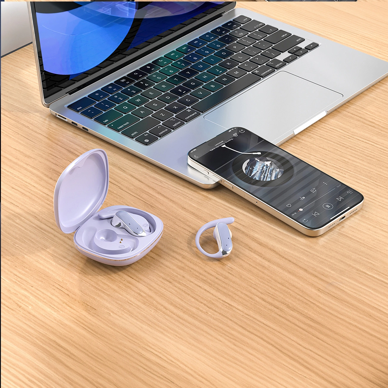 Auricolare Bluetooth Dudao U17Z, TWS, Viola