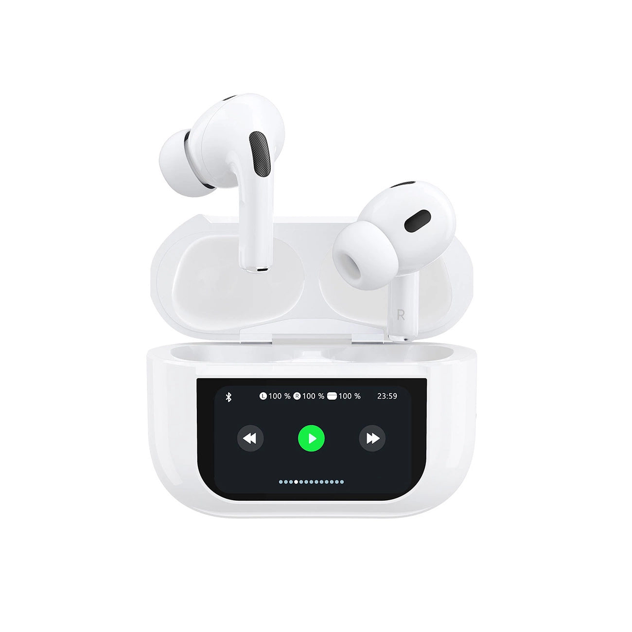 Auricolare Bluetooth Dudao U19 Display, TWS, Bianco