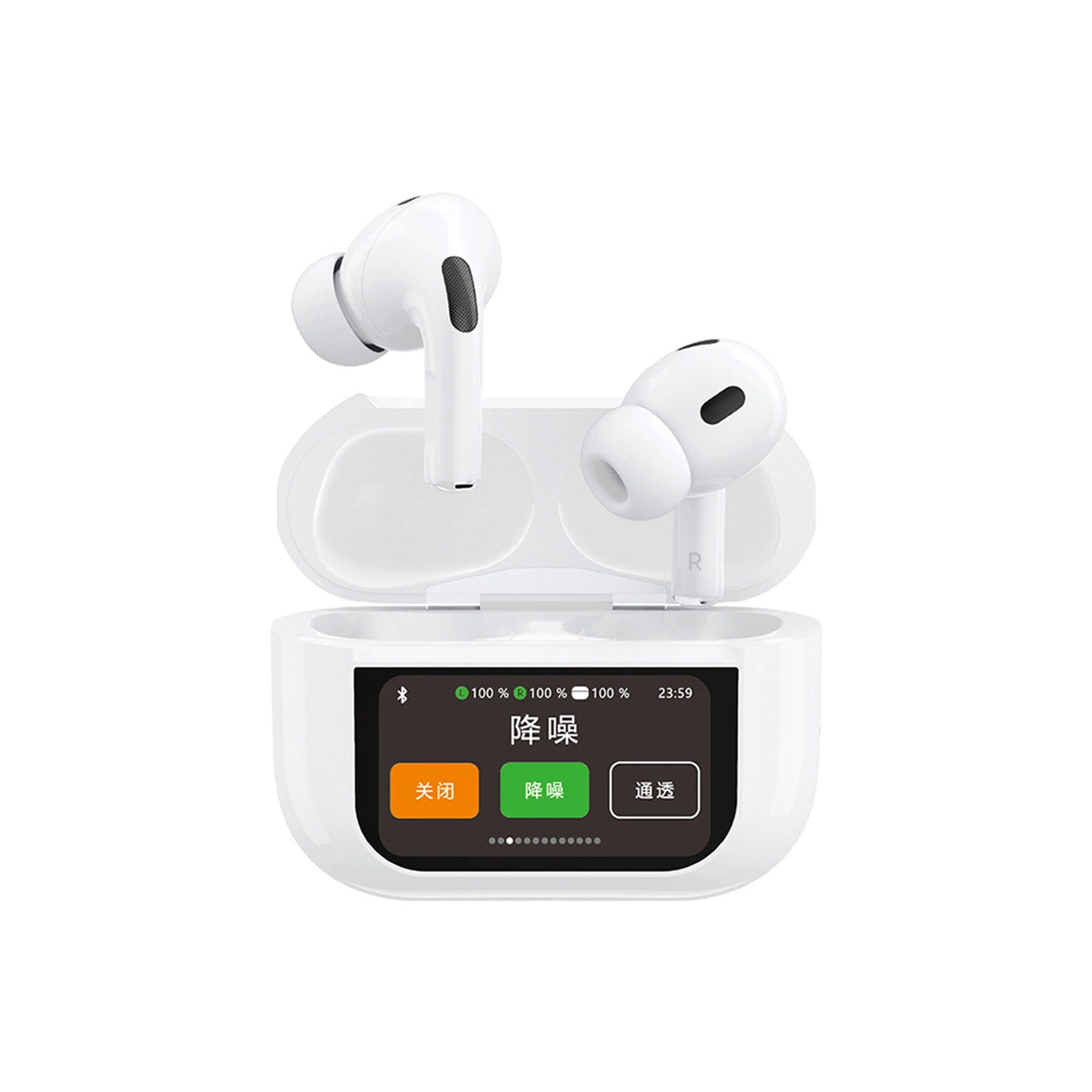 Auricolare Bluetooth Dudao U19 Display, TWS, Bianco