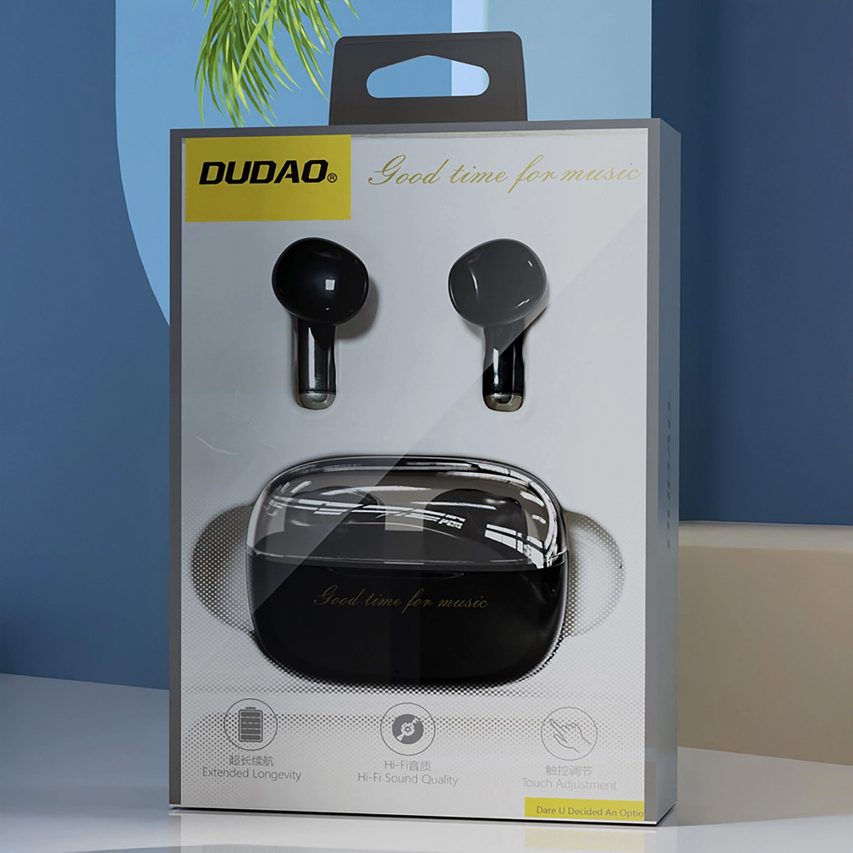 Auricolare Bluetooth Dudao U8, TWS, Nero