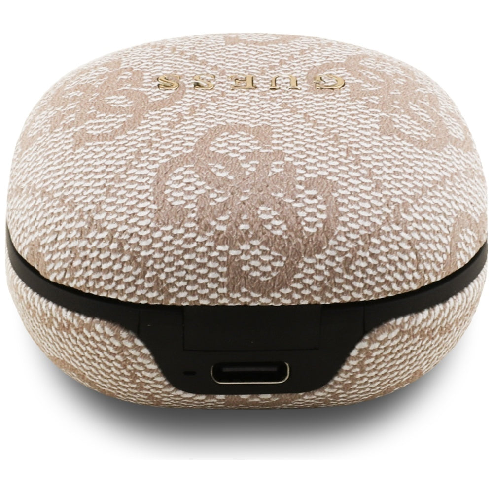 Auricolari Bluetooth Guess 4G Classic Metal Logo, TWS, Rosa