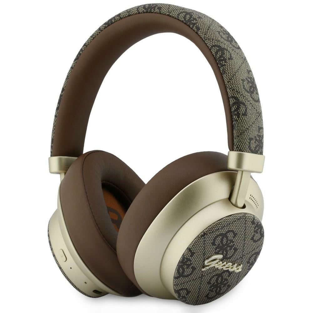 Handsfree Bluetooth Guess 4G Gold Script Metal, A2DP, Marrone