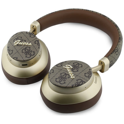 Handsfree Bluetooth Guess 4G Gold Script Metal, A2DP, Marrone