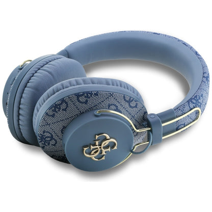 Auricolare Bluetooth Guess 4G con Logo Metallico, A2DP, Blu