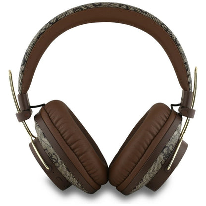Auricolare Bluetooth Guess 4G con Logo Metallico, A2DP, Marrone