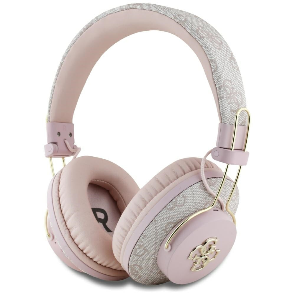 Auricolare Bluetooth Guess 4G con Logo Metallico, A2DP, Rosa