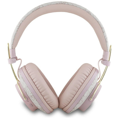 Auricolare Bluetooth Guess 4G con Logo Metallico, A2DP, Rosa
