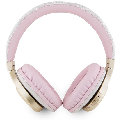 Auricolare Bluetooth Guess 4G Tone on Tone Script Logo, A2DP, Rosa