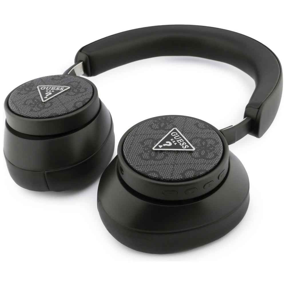 Auricolare Bluetooth Guess 4G con logo triangolare, A2DP, Nero