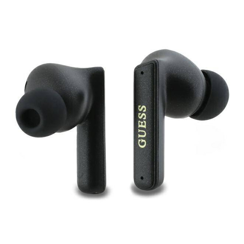 Auricolare Bluetooth Guess Capsule con Logo Stampato, TWS, ANC, Nero