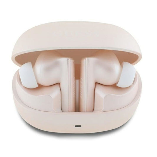 Auricolare Bluetooth Guess Capsule con Logo Stampato, TWS, ANC, Rosa