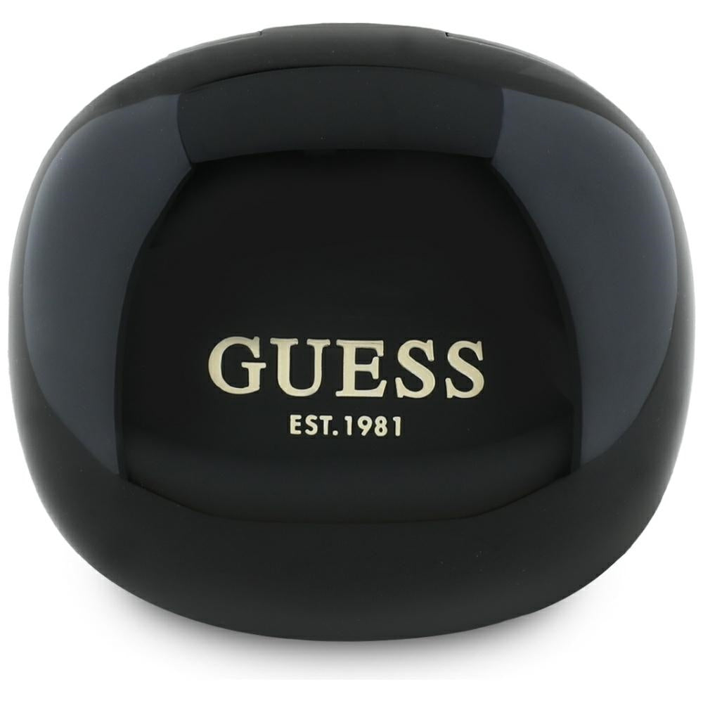 Auricolare Bluetooth Guess Flat Classic Logo Electroplated, TWS, Nero