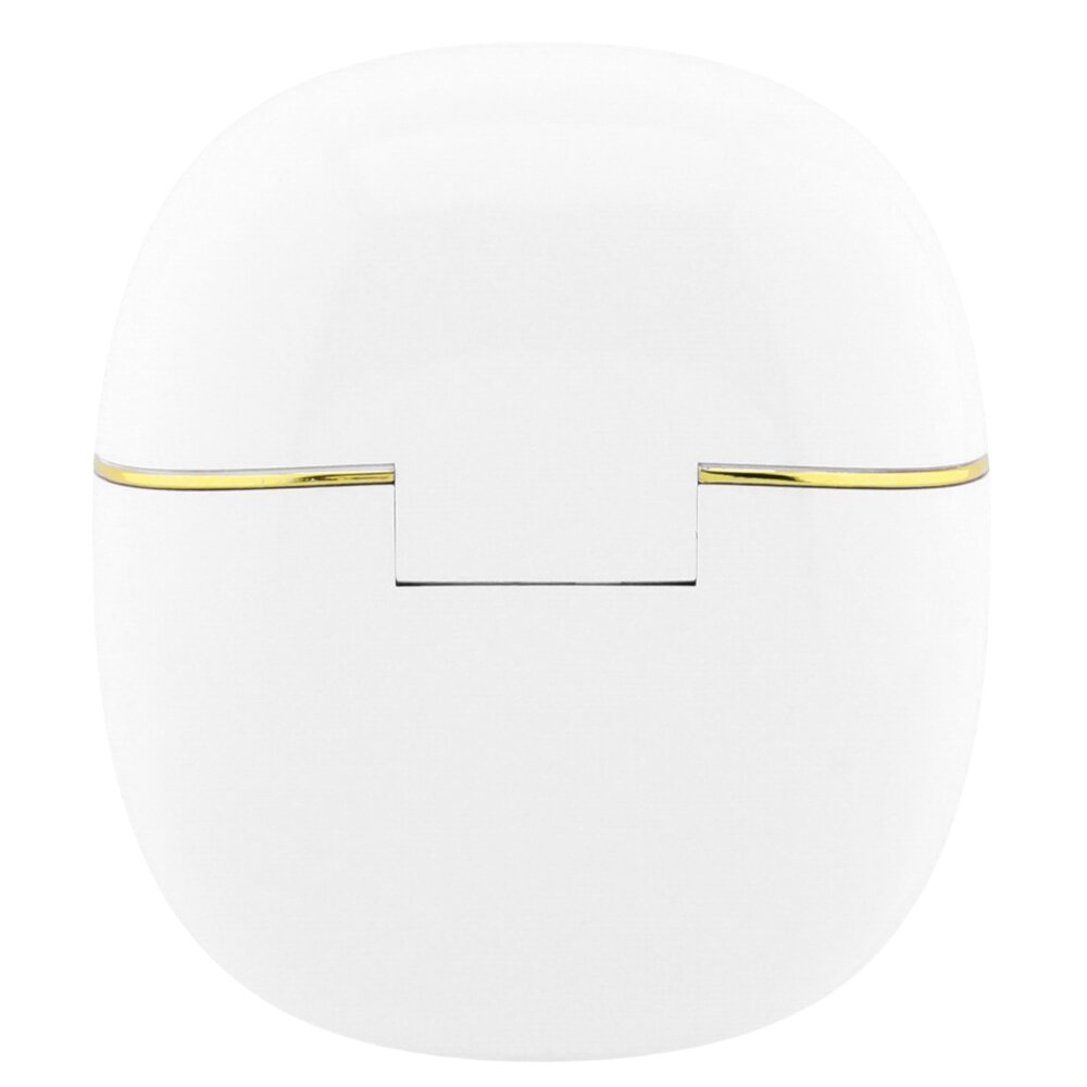 Auricolare Bluetooth Guess Glossy Gold Line Classic, TWS, Bianco