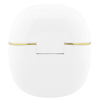 Auricolare Bluetooth Guess Glossy Gold Line Classic, TWS, Bianco