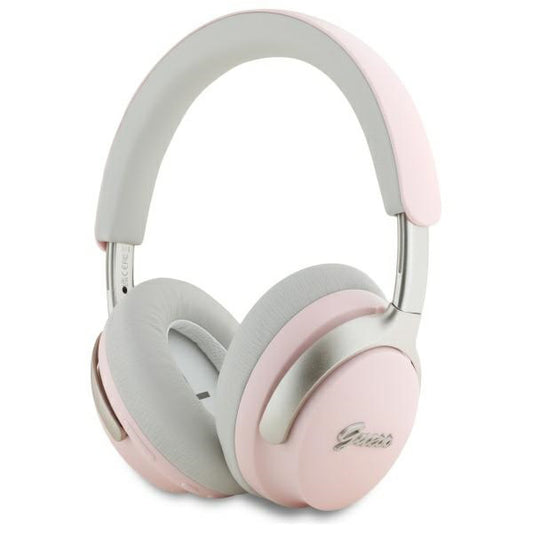Auricolare Bluetooth Guess Metal Script Logo, A2DP, ANC, Rosa