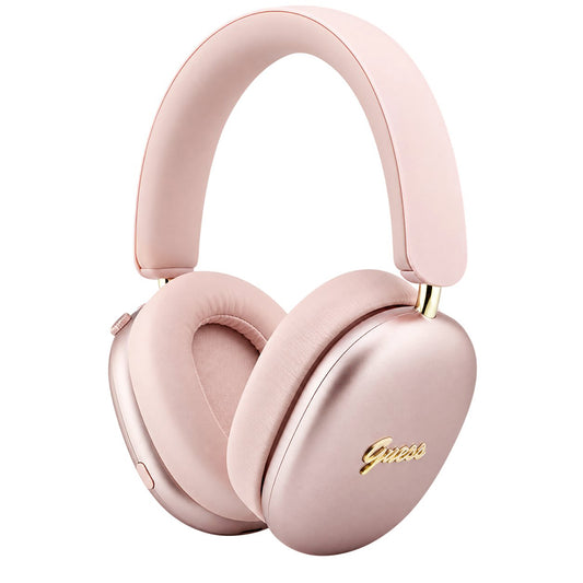 Auricolari Bluetooth Guess Metal Script Logo, A2DP, rosa
