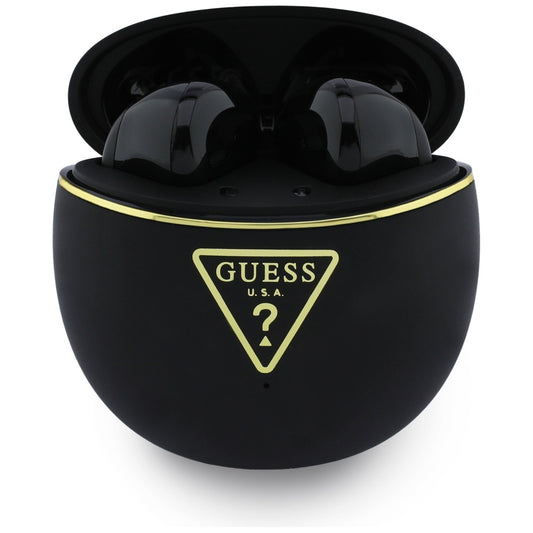Auricolari Bluetooth Guess Script Print, TWS, Nero