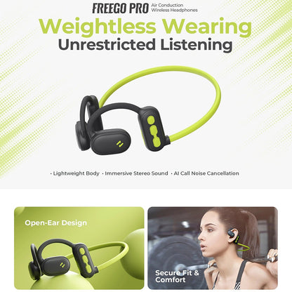 Auricolare Bluetooth HAVIT E553BT Freego Pro, A2DP, Verde