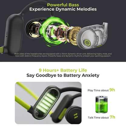 Auricolare Bluetooth HAVIT E553BT Freego Pro, A2DP, Verde