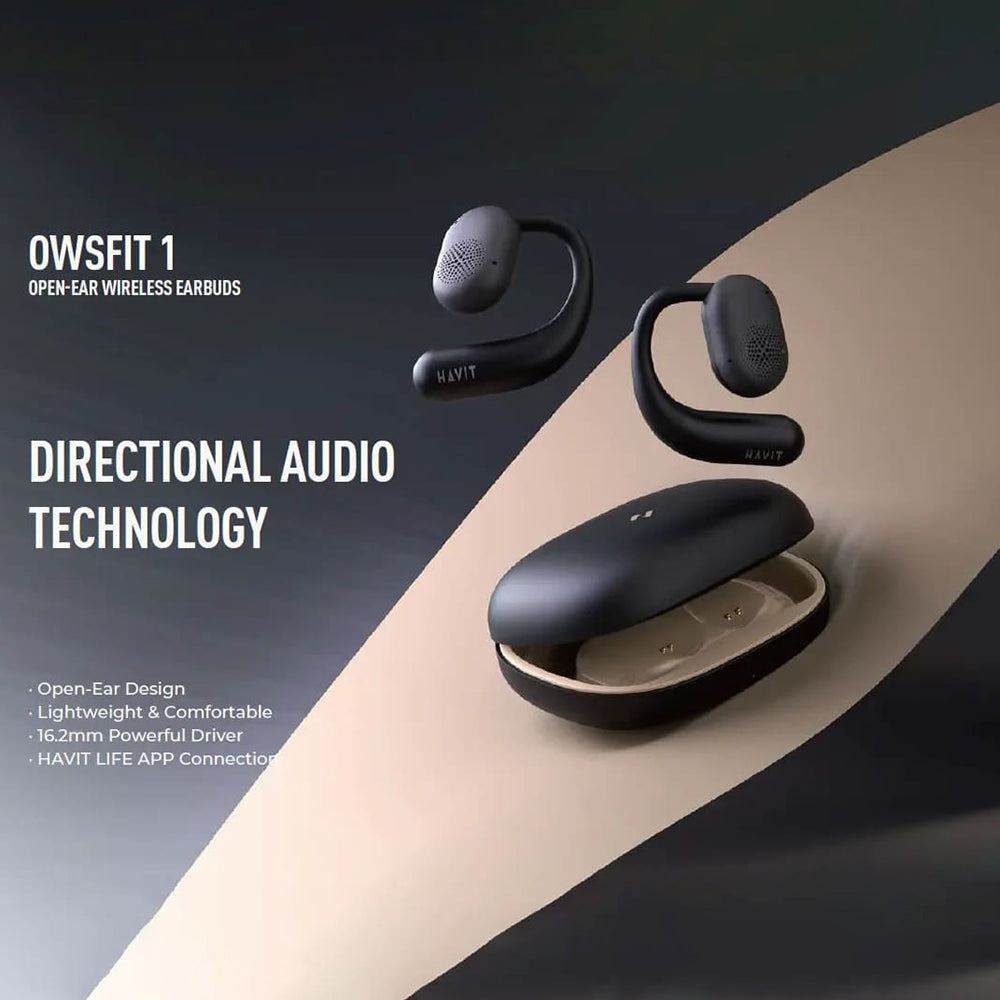 Auricolari Bluetooth HAVIT OWS914, TWS, Nero