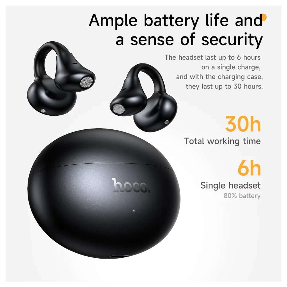 Auricolare Bluetooth HOCO EA8, TWS, Nero
