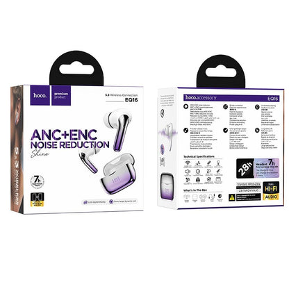 Vivavoce Bluetooth HOCO EQ16, TWS, ANC, Mov 