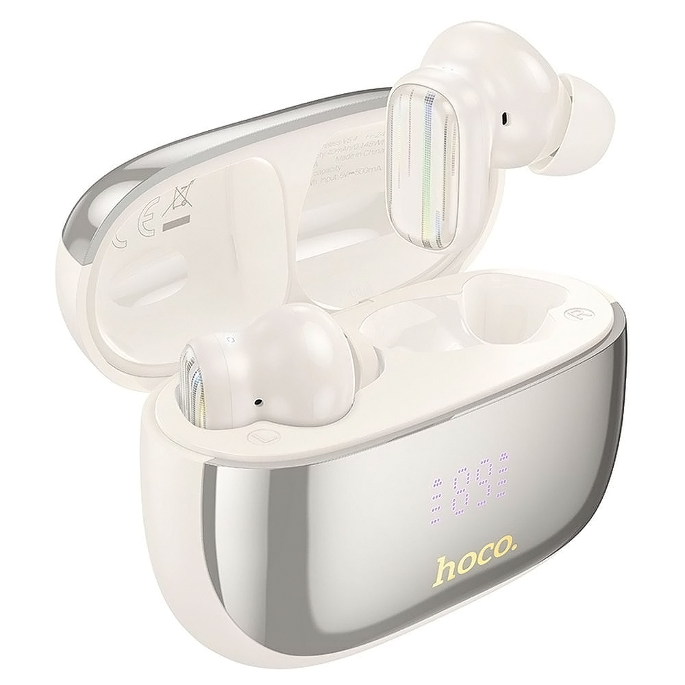 Auricolare Bluetooth HOCO EQ20, TWS, ANC, MultiPoint, Bianco