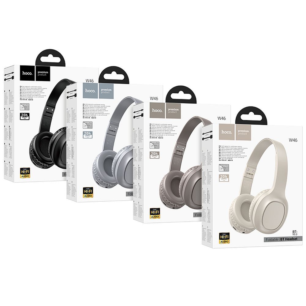 Auricolare Bluetooth HOCO W46, A2DP, Bianco