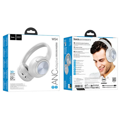 Auricolare Bluetooth HOCO W54, A2DP, ANC, Grigio