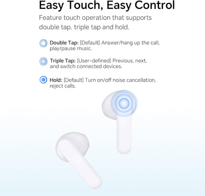 Auricolare Bluetooth Honor Choice X7e, TWS, ANC, Bianco 5504ABHF