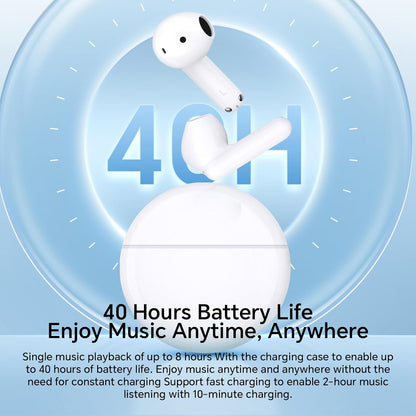 Auricolare Bluetooth Honor Choice X7e, TWS, ANC, Bianco 5504ABHF