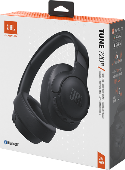 Vivavoce Bluetooth JBL Tune 720BT, MultiPoint, A2DP, nero JBLT720BTBLK