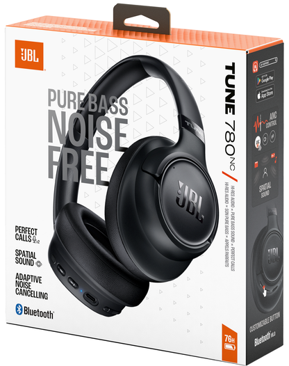 Handsfree Bluetooth JBL Tune 780NC, MultiPoint, A2DP, ANC, Black, Resealed JBLT780NCBLK