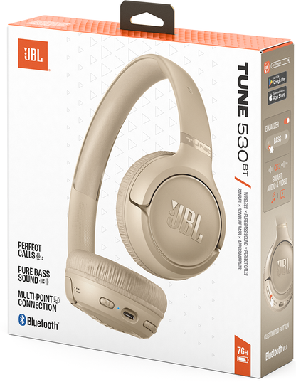 Handsfree Bluetooth JBL Tune 530BT, MultiPoint, A2DP, Beige JBLT530BTBEG