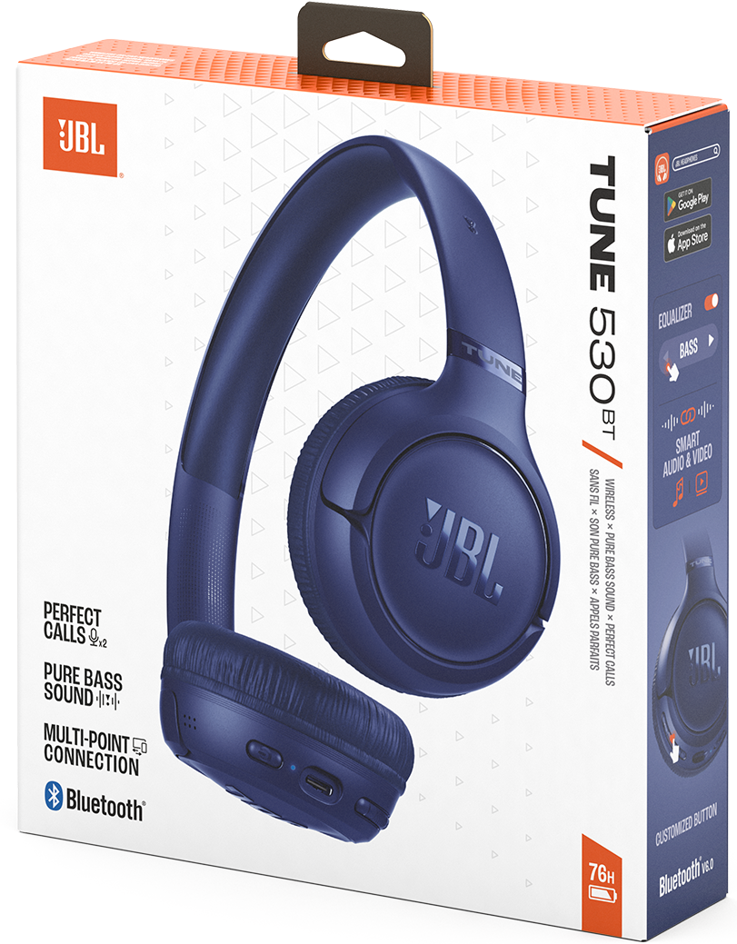 Handsfree Bluetooth JBL Tune 530BT, MultiPoint, A2DP, Blu JBLT530BTBLU