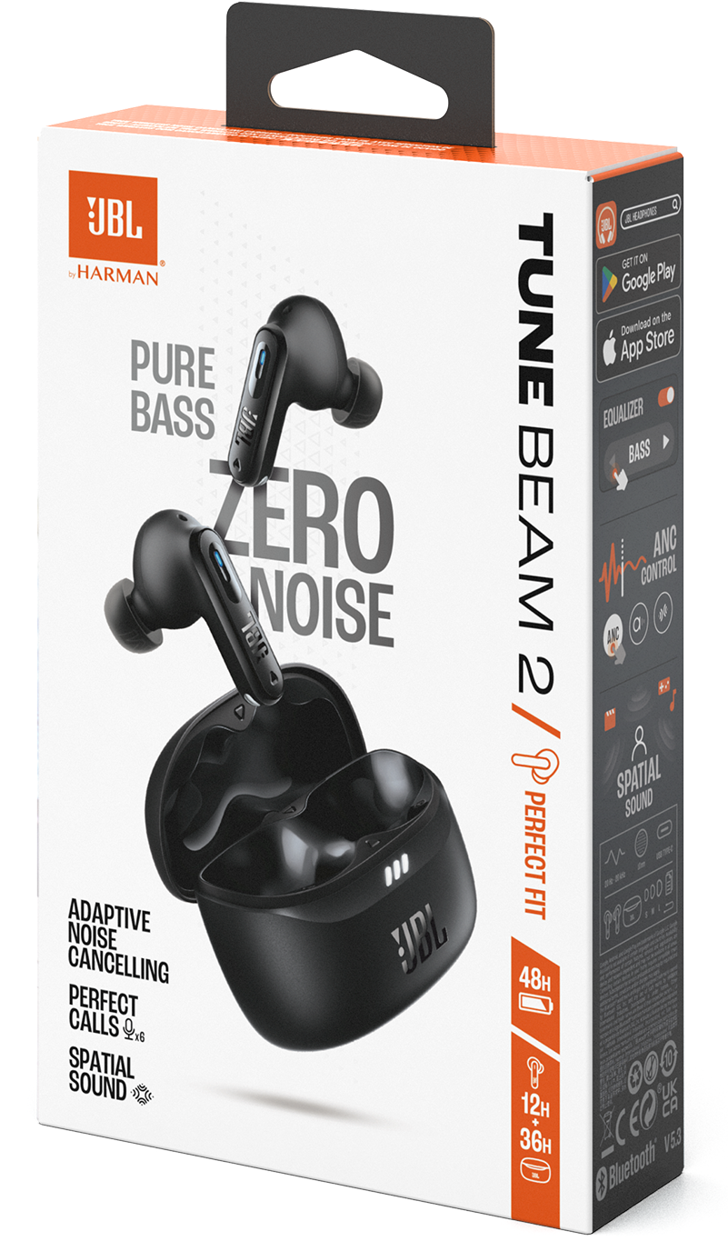 Handsfree Bluetooth JBL Tune Beam 2, TWS, ANC, MultiPoint, Nero JBLTBEAM2BLK
