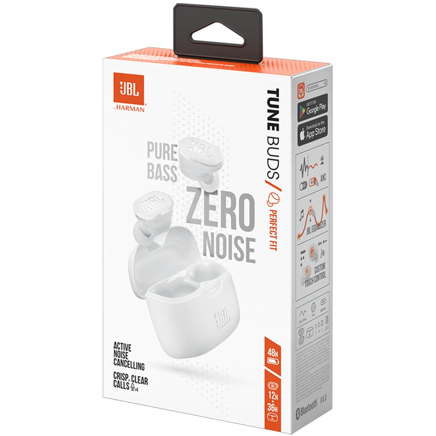 Auricolari Bluetooth JBL Tune Buds, TWS, ANC, MultiPoint, Bianco JBLTBUDSWHT