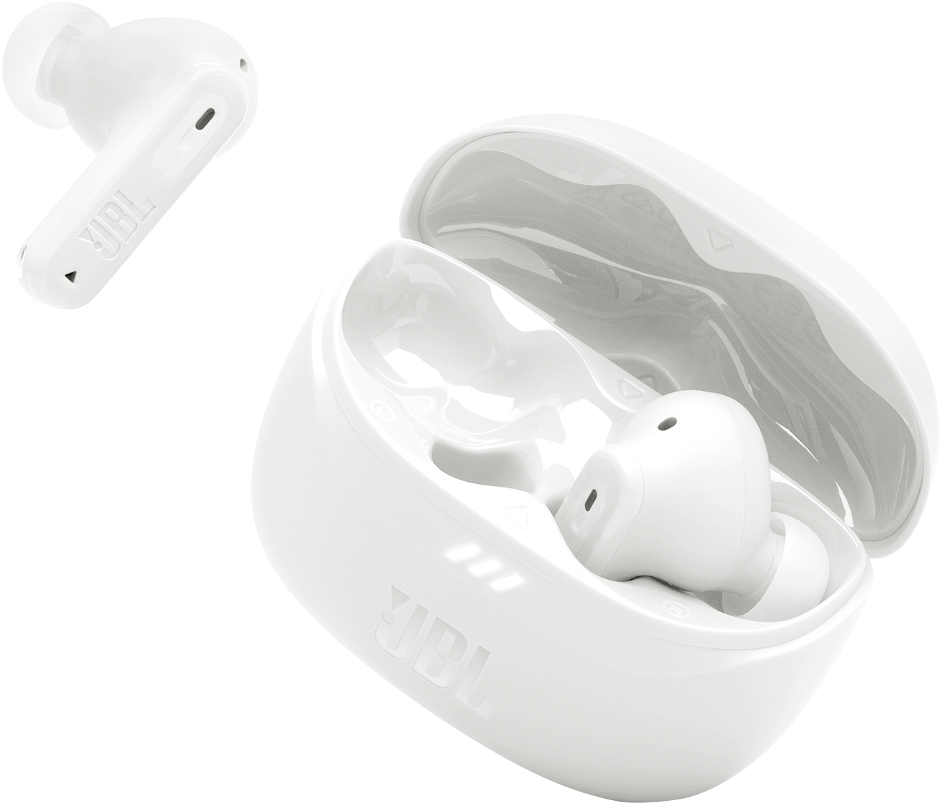 Auricolare Bluetooth JBL Tune Beam 2, TWS, ANC, MultiPoint, Bianco JBLTBEAM2WHT