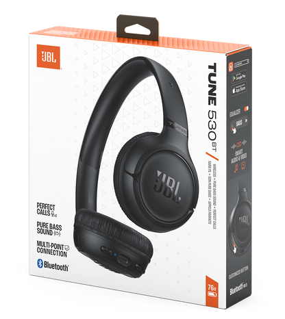 Auricolare Bluetooth JBL Tune 530BT, MultiPoint, A2DP, Nero