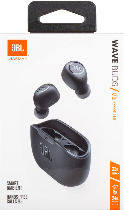 Cuffie vivavoce Bluetooth JBL Wave Buds, TWS, nero JBLWBUDSBLK