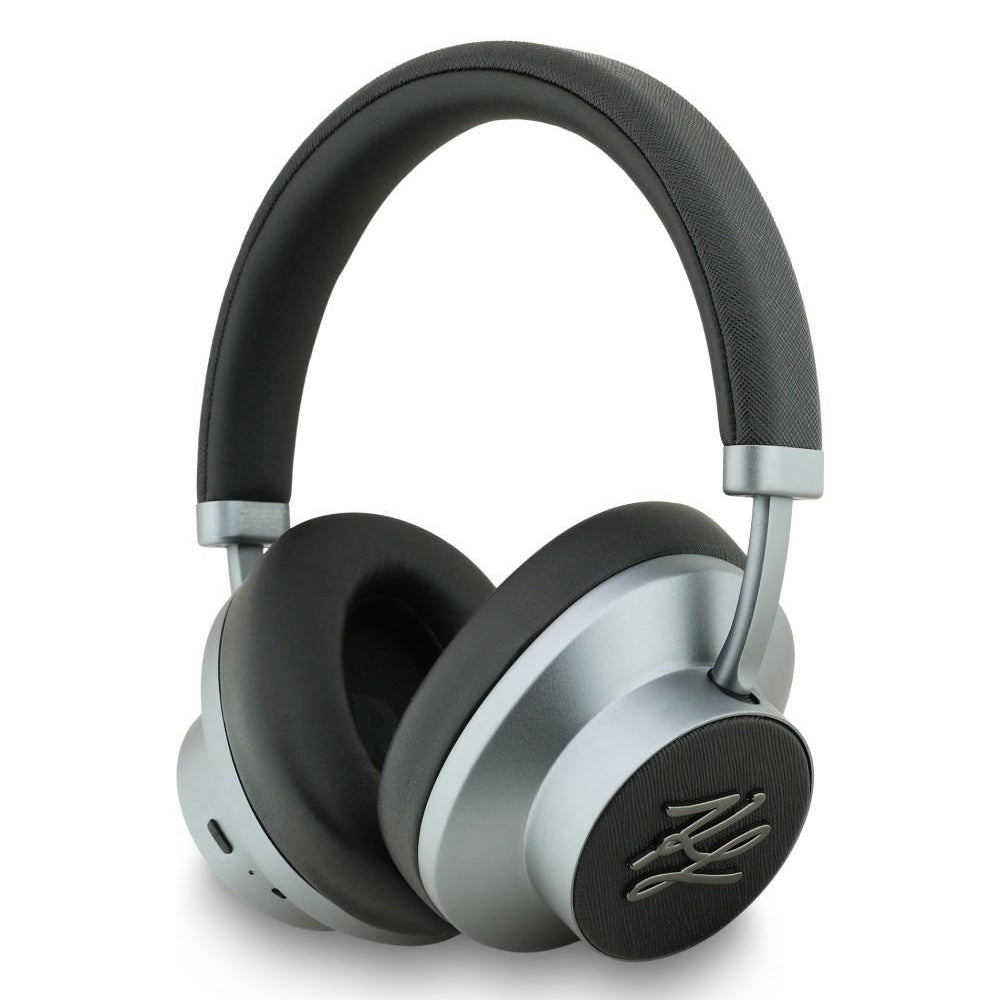 Auricolari Bluetooth Karl Lagerfeld Grained Initials, A2DP, ANC, Nero