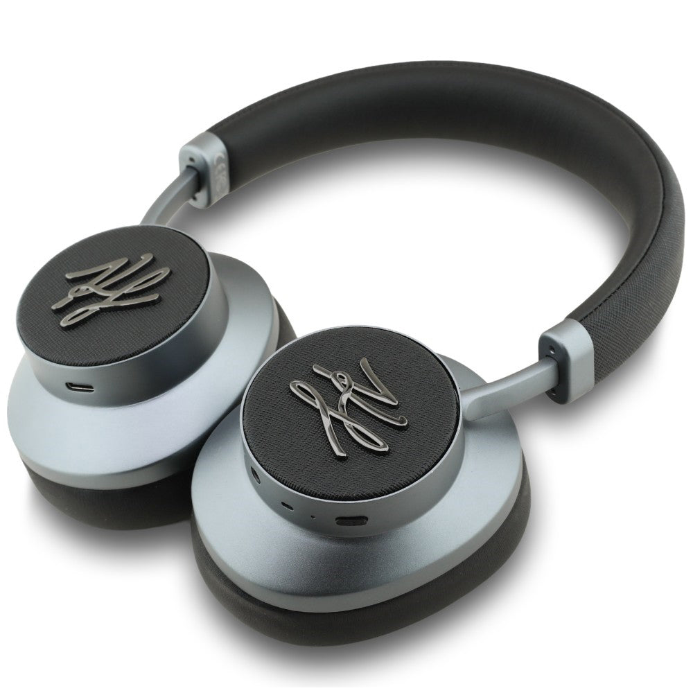 Auricolari Bluetooth Karl Lagerfeld Grained Initials, A2DP, ANC, Nero
