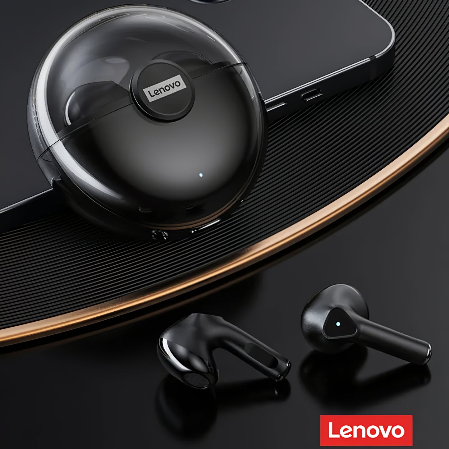 Bluetooth a mani libere Lenovo LP80, TWS, nero 