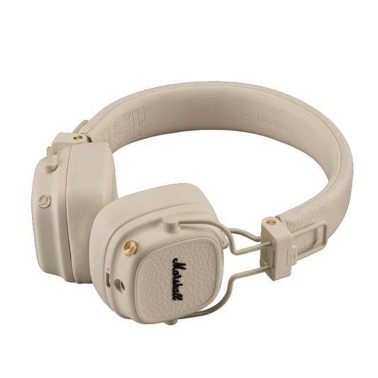 Auricolare Bluetooth Marshall Major V, A2DP, Crema, Ricondizionato