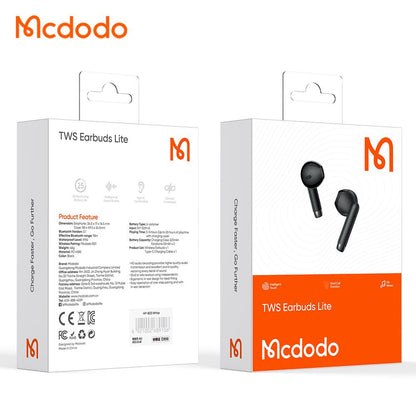 Handsfree Bluetooth McDodo HP-8031 B01, TWS, Nero