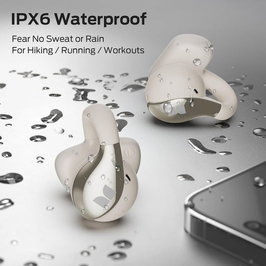Handsfree Bluetooth Monster AC225, TWS, Crema Chiaro