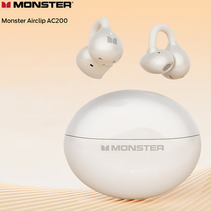 Handsfree Bluetooth Monster AirClip AC200, TWS, Crema Chiaro