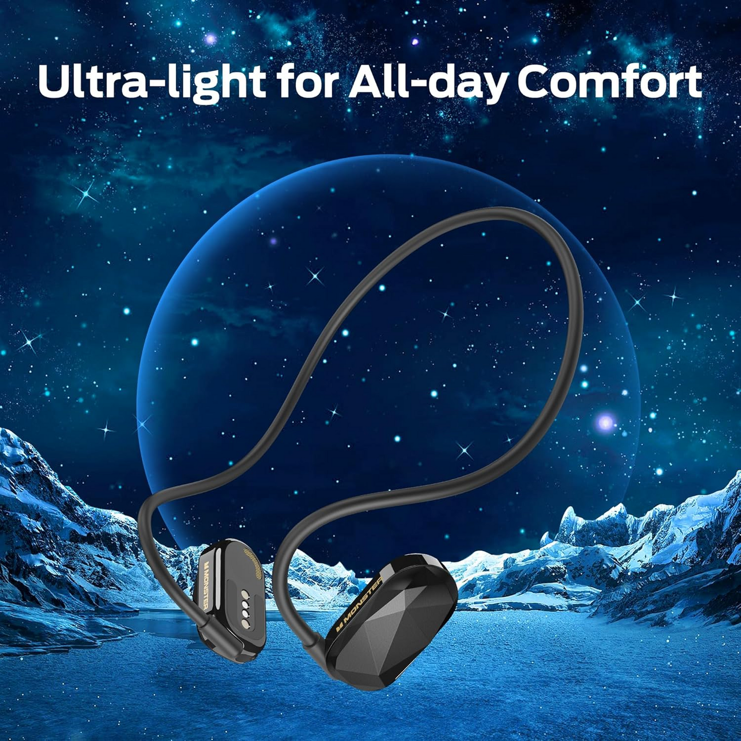 Handsfree Bluetooth Monster Aria Free, A2DP, Nero