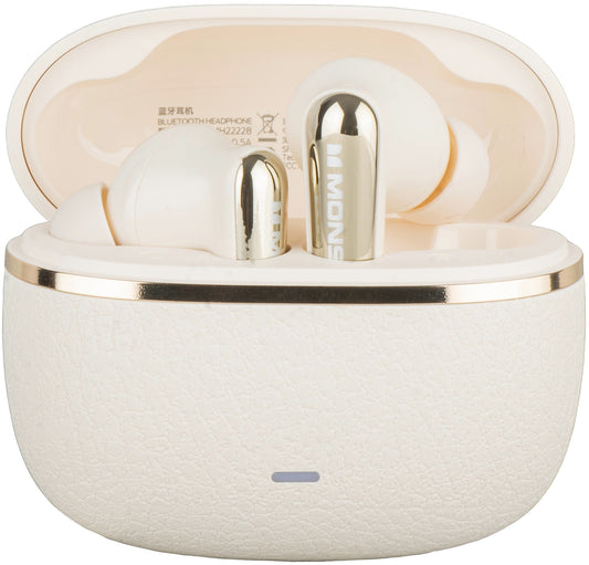 Handsfree Bluetooth Monster Clarity 200, TWS, ANC, Crema Chiaro